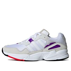 Adidas Men's Yung 96 Running Athletic Shoes Grey/White/Pink/Green size 12